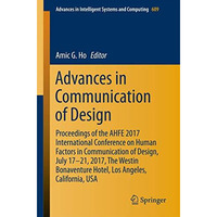 Advances in Communication of Design: Proceedings of the AHFE 2017 International  [Paperback]