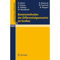 Beweismethoden der Differentialgeometrie im Gro?en [Paperback]