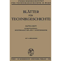 Bl?tter f?r Technikgeschichte [Paperback]