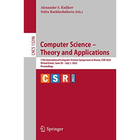 Computer Science  Theory and Applications: 17th International Computer Science  [Paperback]