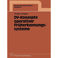 DV-Konzepte operativer Fr?herkennungssysteme [Paperback]