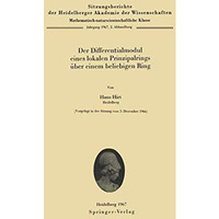 Der Differentialmodul eines lokalen Prinzipalrings ?ber einem beliebigen Ring [Paperback]