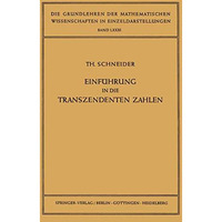 Einf?hrung in die Transzendenten Zahlen [Paperback]