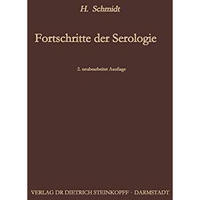 Fortschritte der Serologie [Paperback]