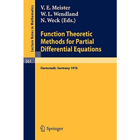 Function Theoretic Methods for Partial Differential Equations: Proceedings of th [Paperback]