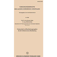 Funkenarbeit und Bearbeitungsergebnis bei der funkenerosiven Bearbeitung [Paperback]