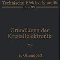 Grundlagen der Kristallelektronik [Paperback]