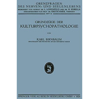 Grundz?ge der Kulturpsychopathologie [Paperback]