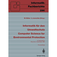 Informatik f?r den Umweltschutz / Computer Science for Environmental Protection: [Paperback]