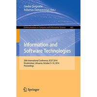 Information and Software Technologies: 20th International Conference, ICIST 2014 [Paperback]