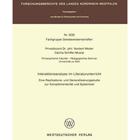 Interaktionsanalyse im Literaturunterricht: Eine Replikations- und Generalisieru [Paperback]