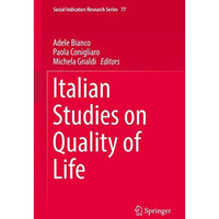 Italian Studies on Quality of Life [Hardcover]