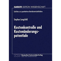 Kostenkontrolle und Kosten?nderungspotentiale [Paperback]