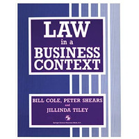 Law in a Business Context [Paperback]