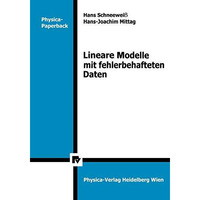 Lineare Modelle mit fehlerbehafteten Daten [Paperback]