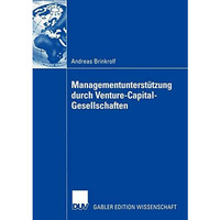 Managementunterst?tzung durch Venture-Capital-Gesellschaften [Paperback]