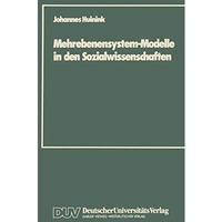 Mehrebenensystem-Modelle in den Sozialwissenschaften [Paperback]