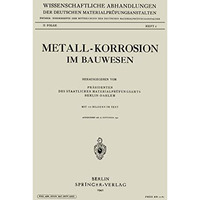 Metall-Korrosion im Bauwesen [Paperback]