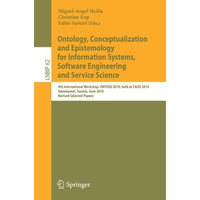 Ontology, Conceptualization and Epistemology for Information Systems, Software E [Paperback]