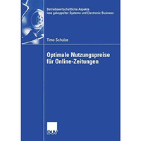 Optimale Nutzungspreise f?r Online-Zeitungen [Paperback]