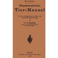 Pharmazeutisches Tier-Manual [Paperback]