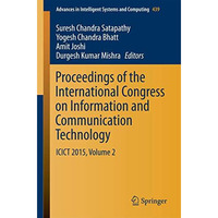 Proceedings of the International Congress on Information and Communication Techn [Paperback]