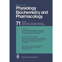 Reviews of Physiology Biochemistry and Pharmacology [Paperback]