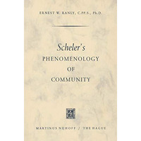 Scheler's Phenomenology of Community [Paperback]