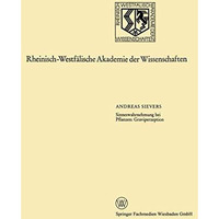 Sinneswahrnehmung bei Pflanzen: Graviperzeption [Paperback]