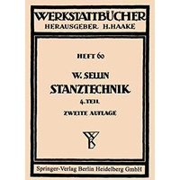 Stanztechnik: Vierter Teil: Formstanzen [Paperback]