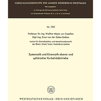 Systematik und Kinematik ebener und sph?rischer Kurbelr?dertriebe [Paperback]