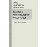 Towards a Future European Peace Order? [Paperback]