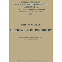 Urheber- und Erfinderrecht [Paperback]