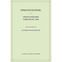 Urteilstheorie Vorlesung 1905 [Paperback]