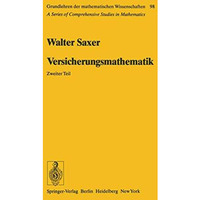 Versicherungsmathematik [Paperback]