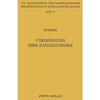 Vorlesungen ?ber Zahlentheorie [Paperback]