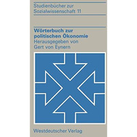 W?rterbuch zur politischen ?konomie [Paperback]