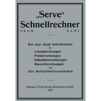 Serve Schnellrechner [Paperback]