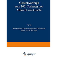 Albrecht von Graefe [Paperback]