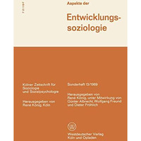 Aspekte der Entwicklungssoziologie [Paperback]