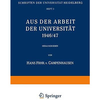 Aus der Arbeit der Universit?t 1946/47 [Paperback]