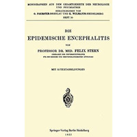 Die Epidemische Encephalitis [Paperback]