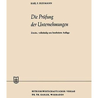 Die Pr?fung der Unternehmungen [Paperback]