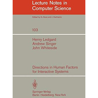 Directions in Human Factors for Interactive Systems [Paperback]