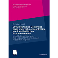 Entwicklung und Gestaltung eines Unternehmenscontrolling in mittelst?ndischen Ba [Paperback]