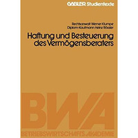 Haftung und Besteuerung des Verm?gensberaters [Paperback]