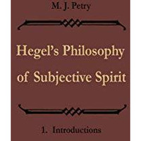 Hegels Philosophie des subjektiven Geistes / Hegels Philosophy of Subjective Sp [Paperback]