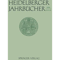 Heidelberger Jahrb?cher [Paperback]