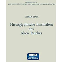 Hieroglyphische Inschriften des Alten Reiches [Paperback]