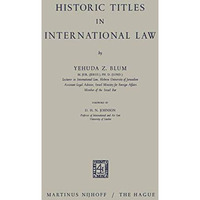 Historic Titles in International Law [Paperback]